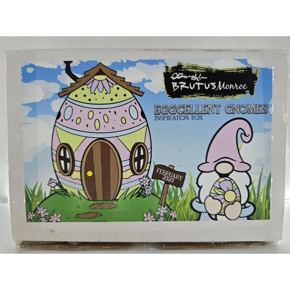 Brutus Monroe Eggcellent Gnomes Inspiration Box Feb 2020 Stamp Craft Kit NEW